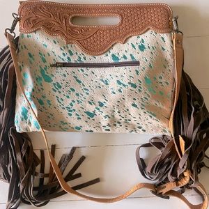 American Darling Cowhide/Fringe Purse